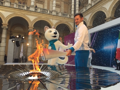 В Турине состоялась церемония зажжения огня Зимней универсиады-2019